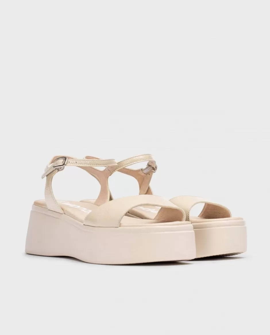 Sandals<Wonders Aurora Platform Sandals Natural