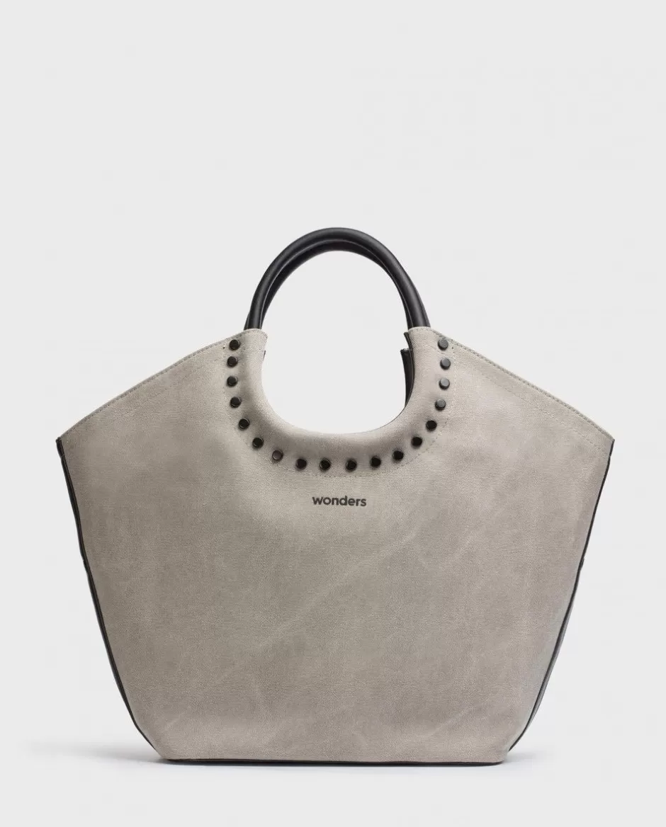 Totes<Wonders Bag Babby Brown Taupe/Negr