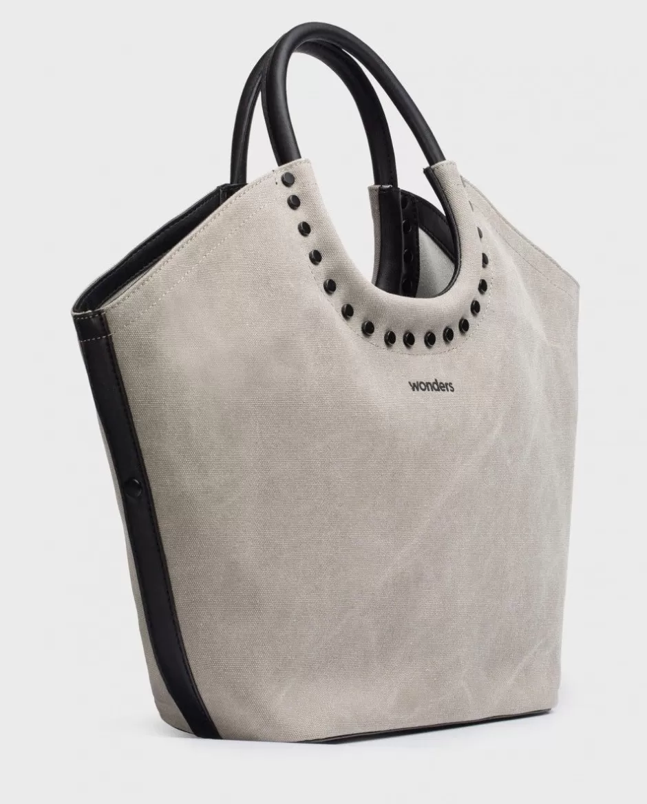 Totes<Wonders Bag Babby Brown Taupe/Negr