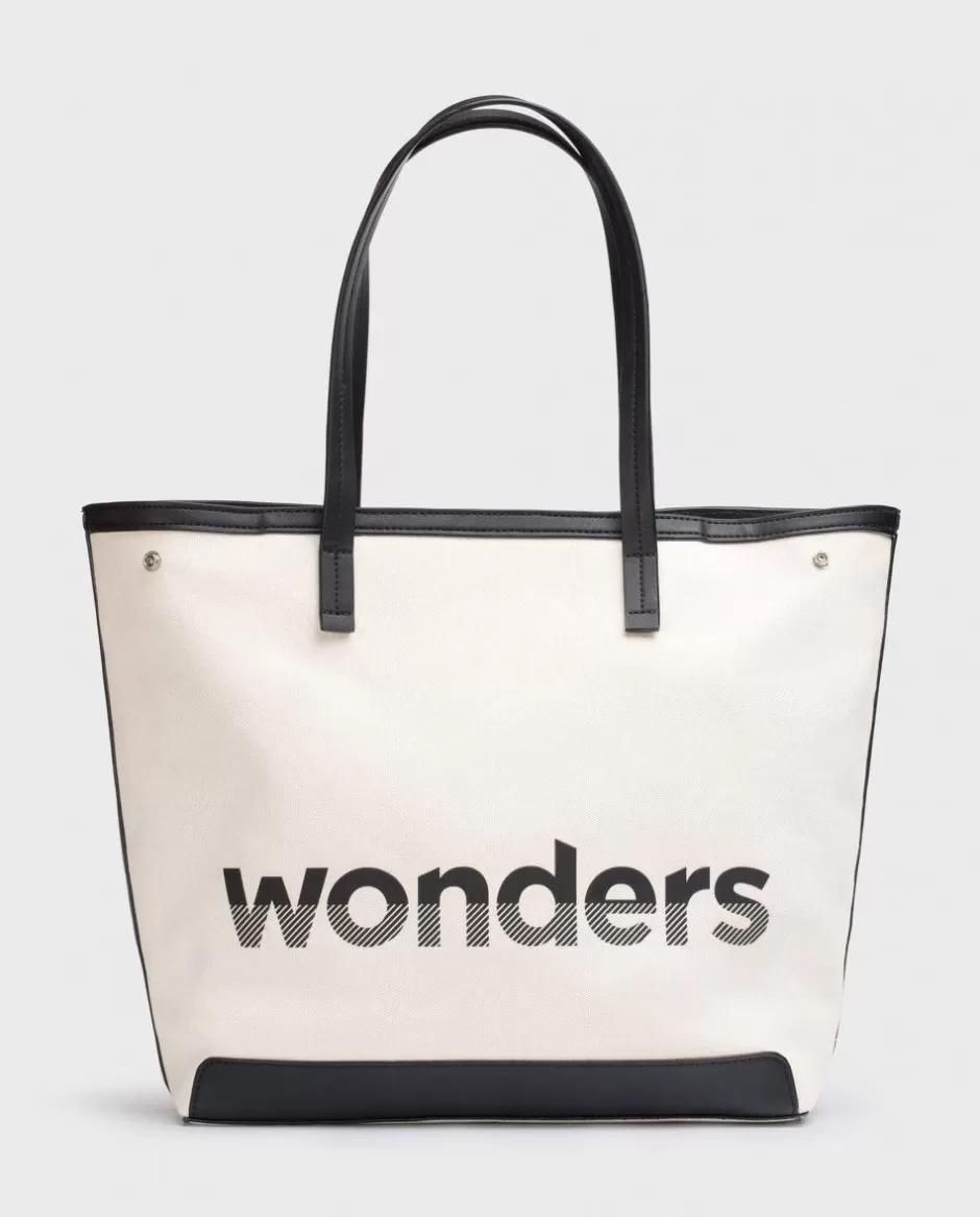 Totes<Wonders Bag City Beig Crudo/Negr