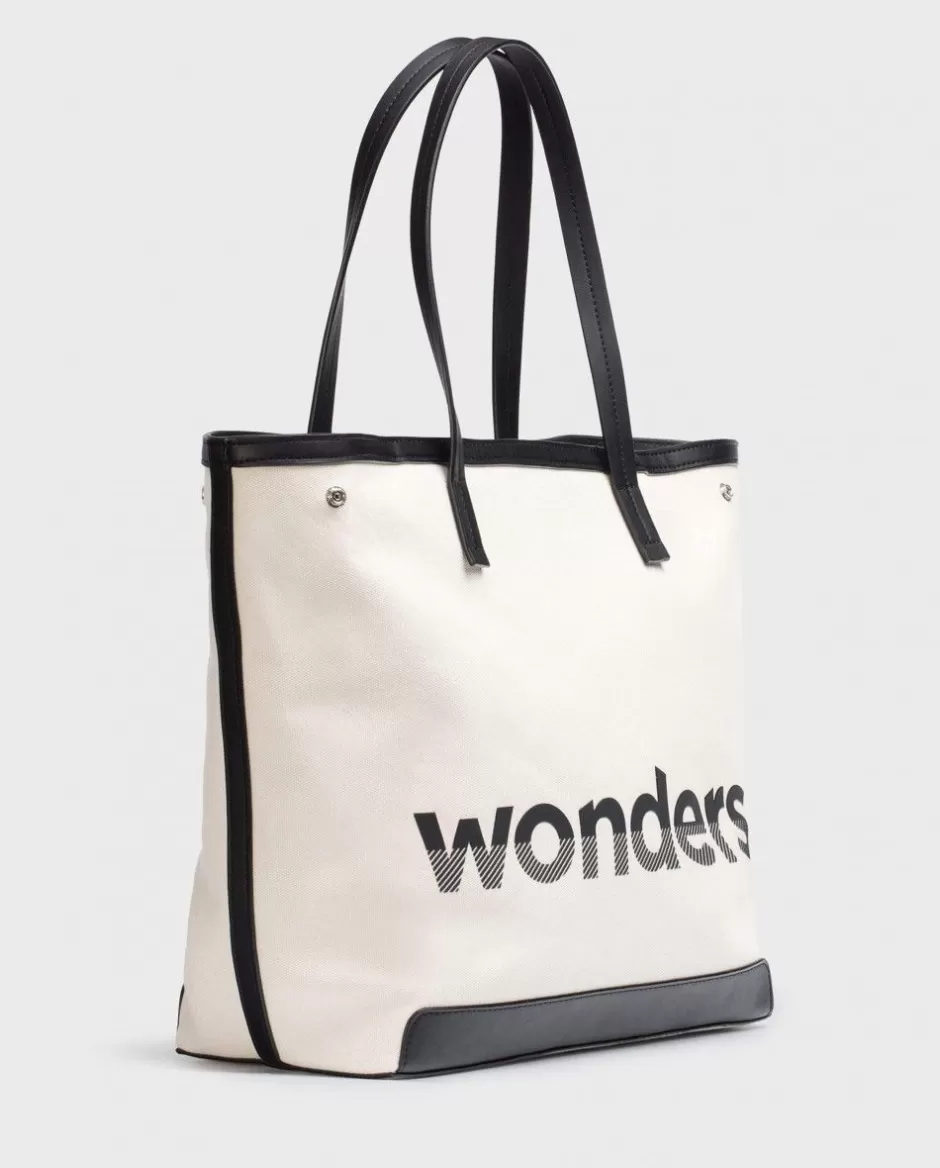 Totes<Wonders Bag City Beig Crudo/Negr