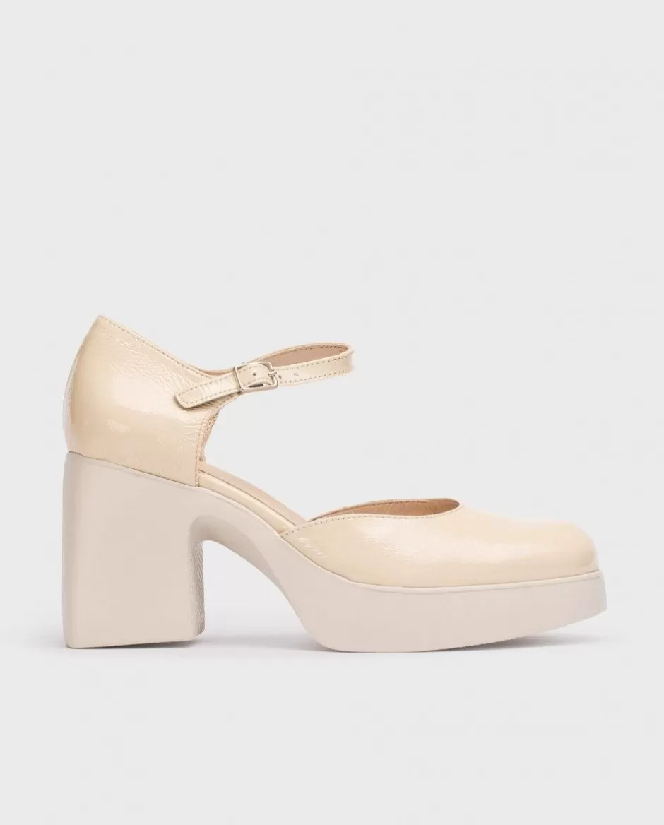 Heels<Wonders Beige Lala Mary Jane Natural