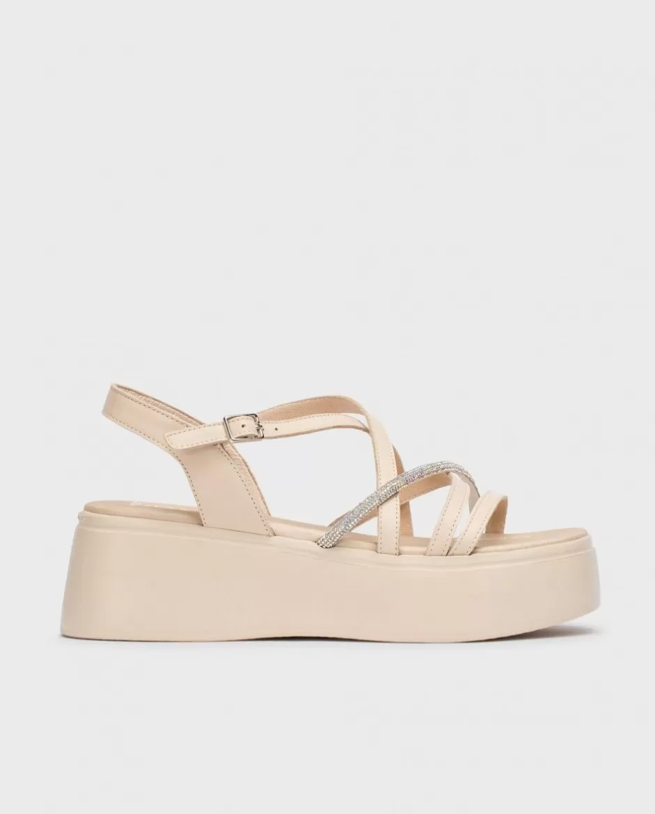 Sandals<Wonders Beige Martina Platform Sandals Natural