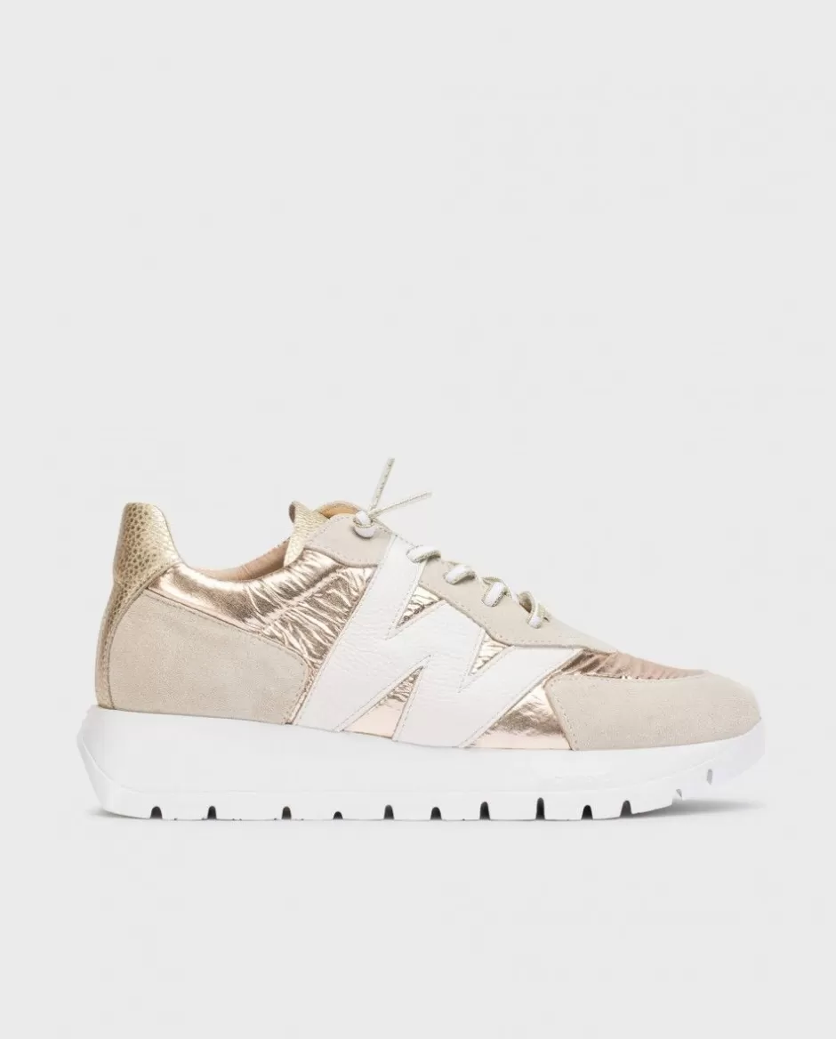 Sneakers<Wonders Beige Oslo Sneaker Beig/Plati