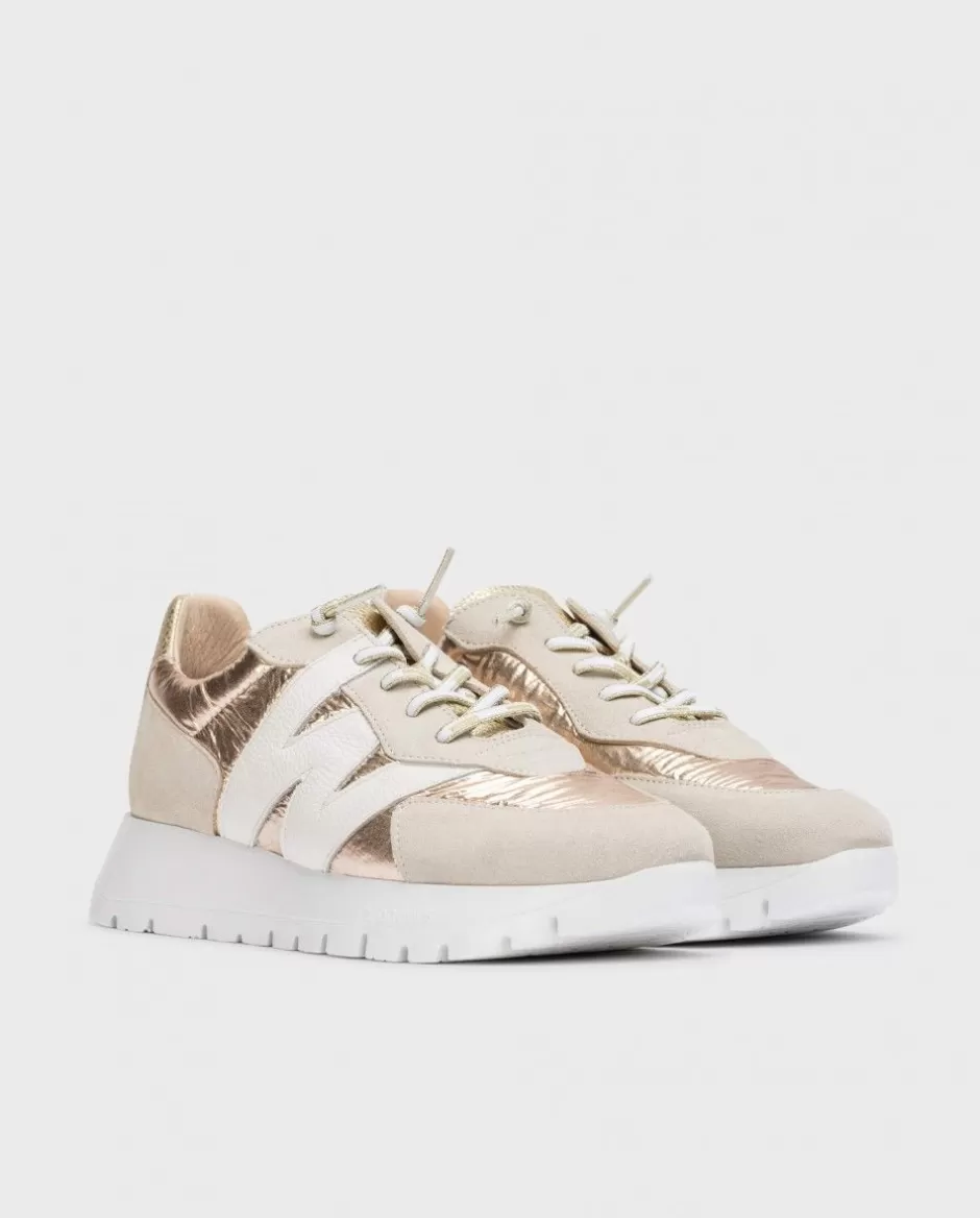 Sneakers<Wonders Beige Oslo Sneaker Beig/Plati