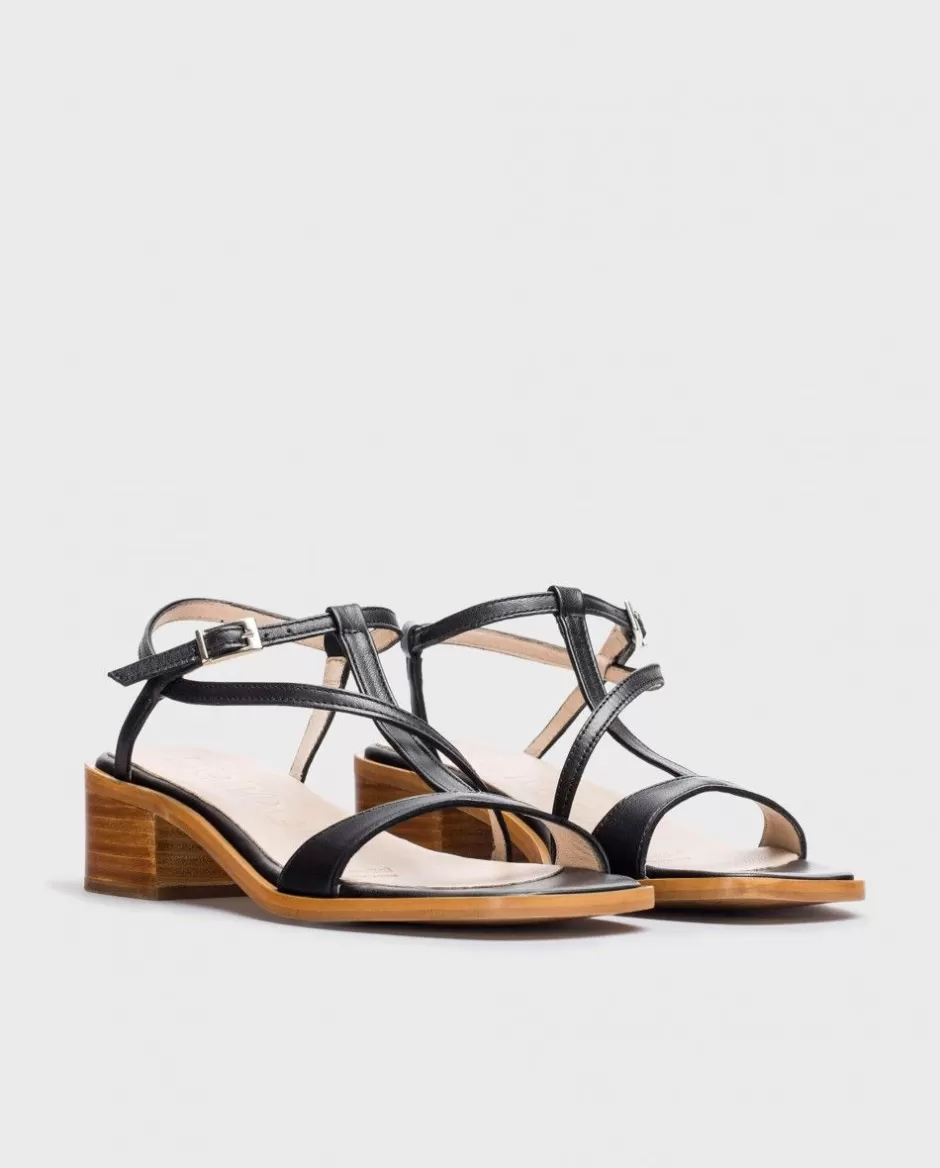 Sandals<Wonders Black Aurora Sandals Negro