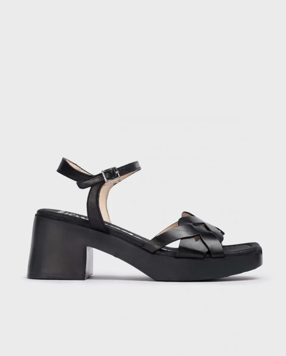 Heels<Wonders Black Catalina Sandals Negro