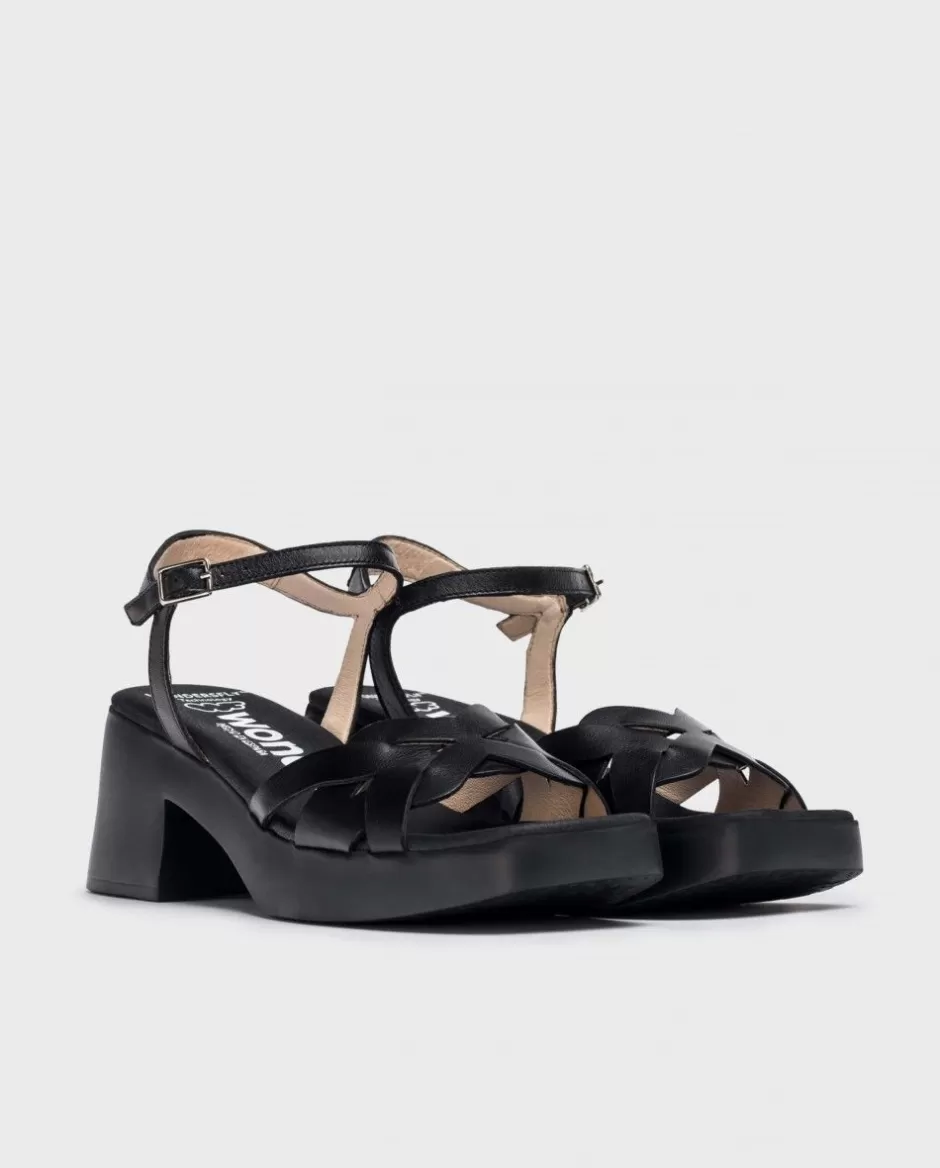 Heels<Wonders Black Catalina Sandals Negro