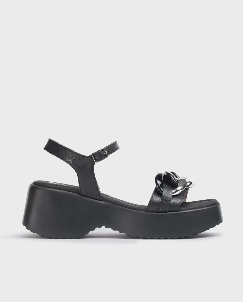 Sandals<Wonders Black Claire Sandal Negro