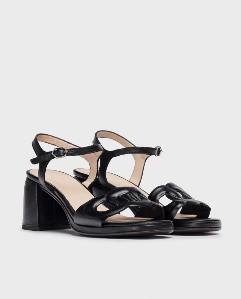 Heels<Wonders Black Emilia Heeled Sandals Negro