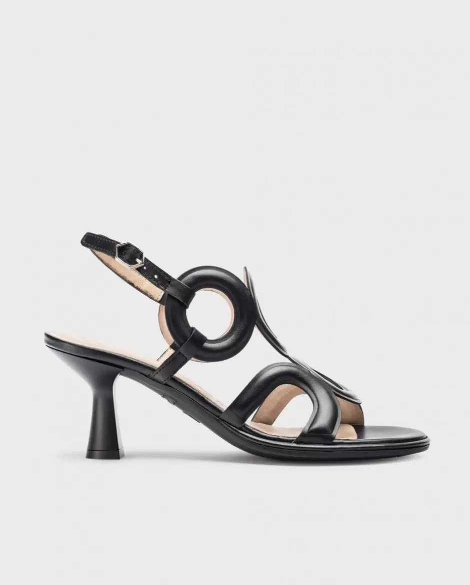 Heels<Wonders Black Iris Heeled Sandals Negro