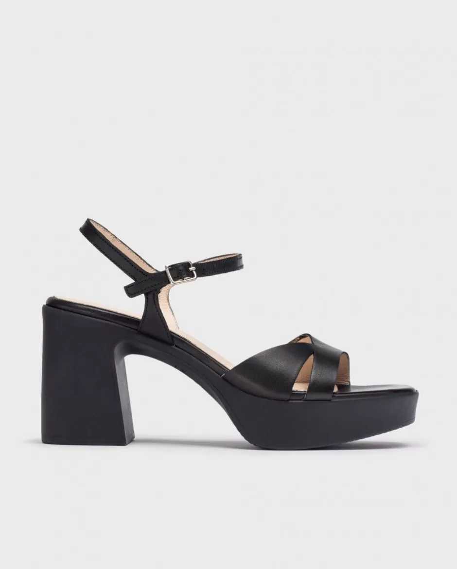 Heels<Wonders Black Isabel Heeled Sandals Negro