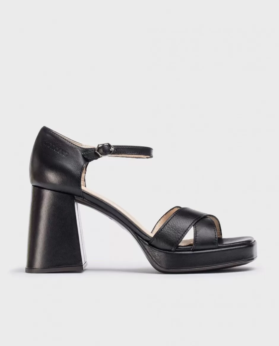 Heels<Wonders Black Julia Sandal Negro