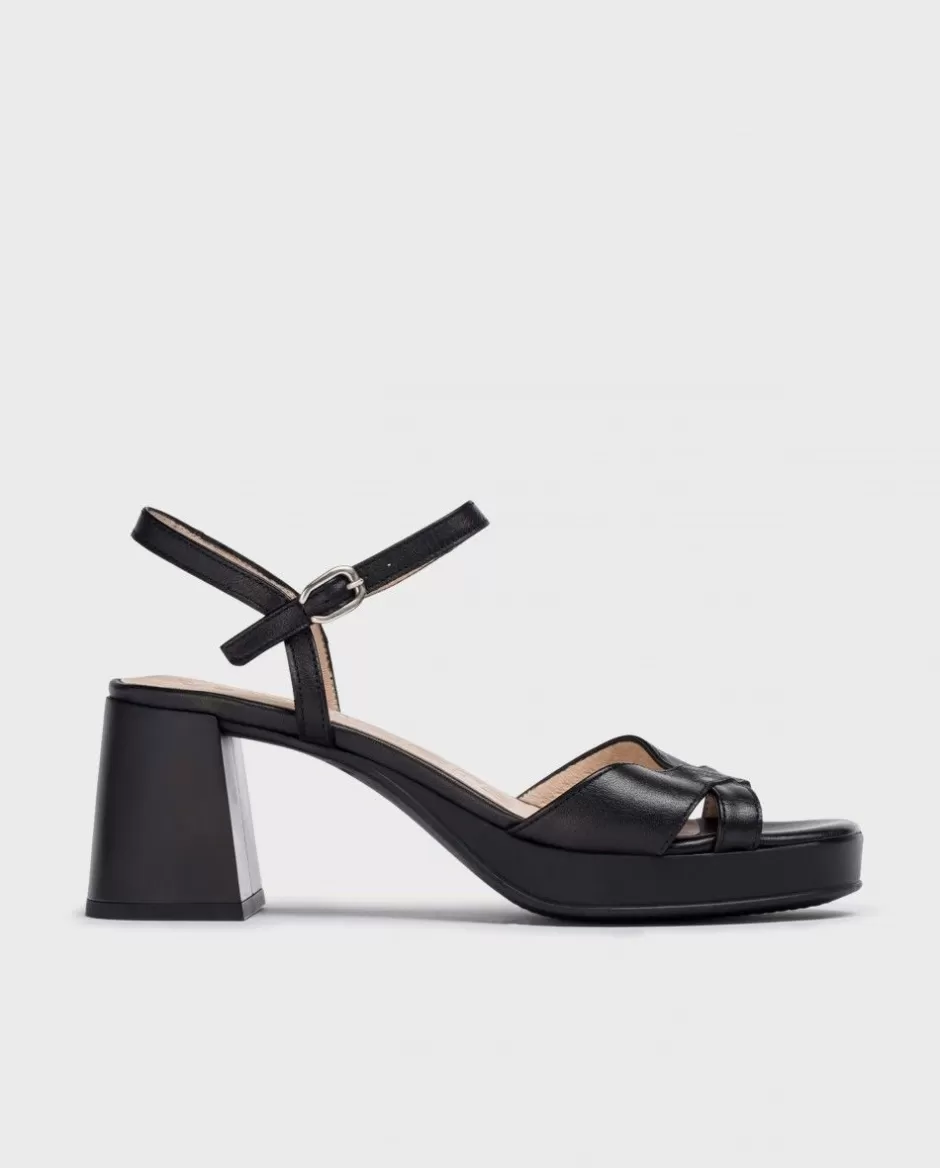 Heels<Wonders Black Lola Heeled Sandals Negro