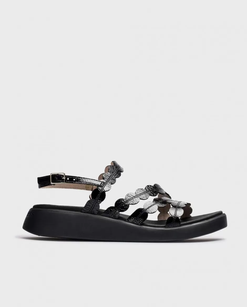 Sandals<Wonders Black Motril Sandals Negro