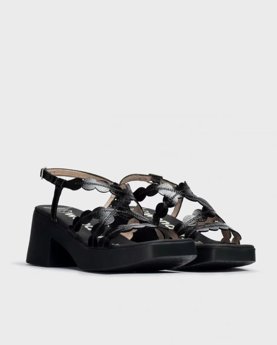 Heels<Wonders Black Neus Heeled Sandals Negro