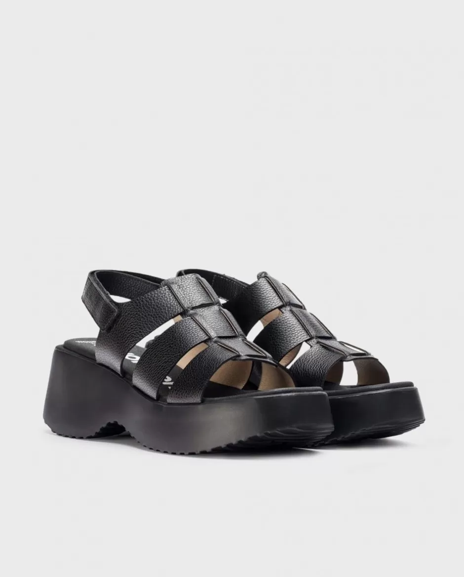 Sandals<Wonders Black Nora Sandals Negro