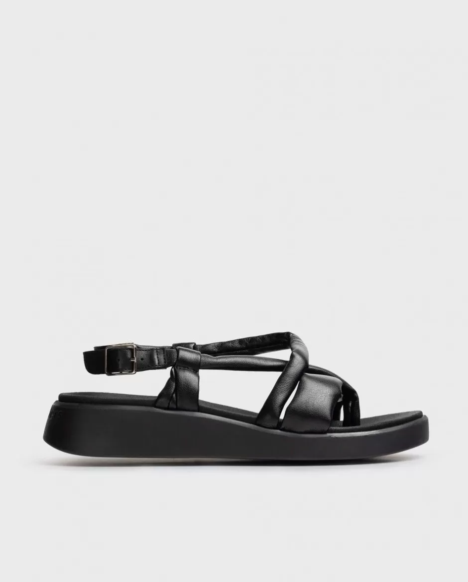 Sandals<Wonders Black Tube Sandal Negro