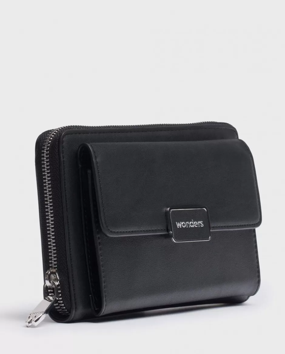 Mini Bags<Wonders Black Valor Crossbody Bag Negro