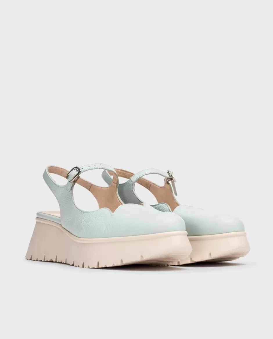 Platforms<Wonders Blue Basilea Shoes Aqua