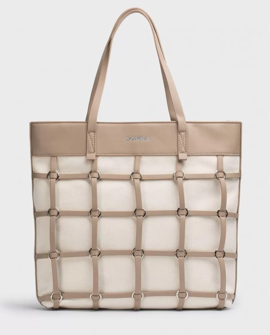 Totes<Wonders Brown Lupe Bag Taupe/Aloe