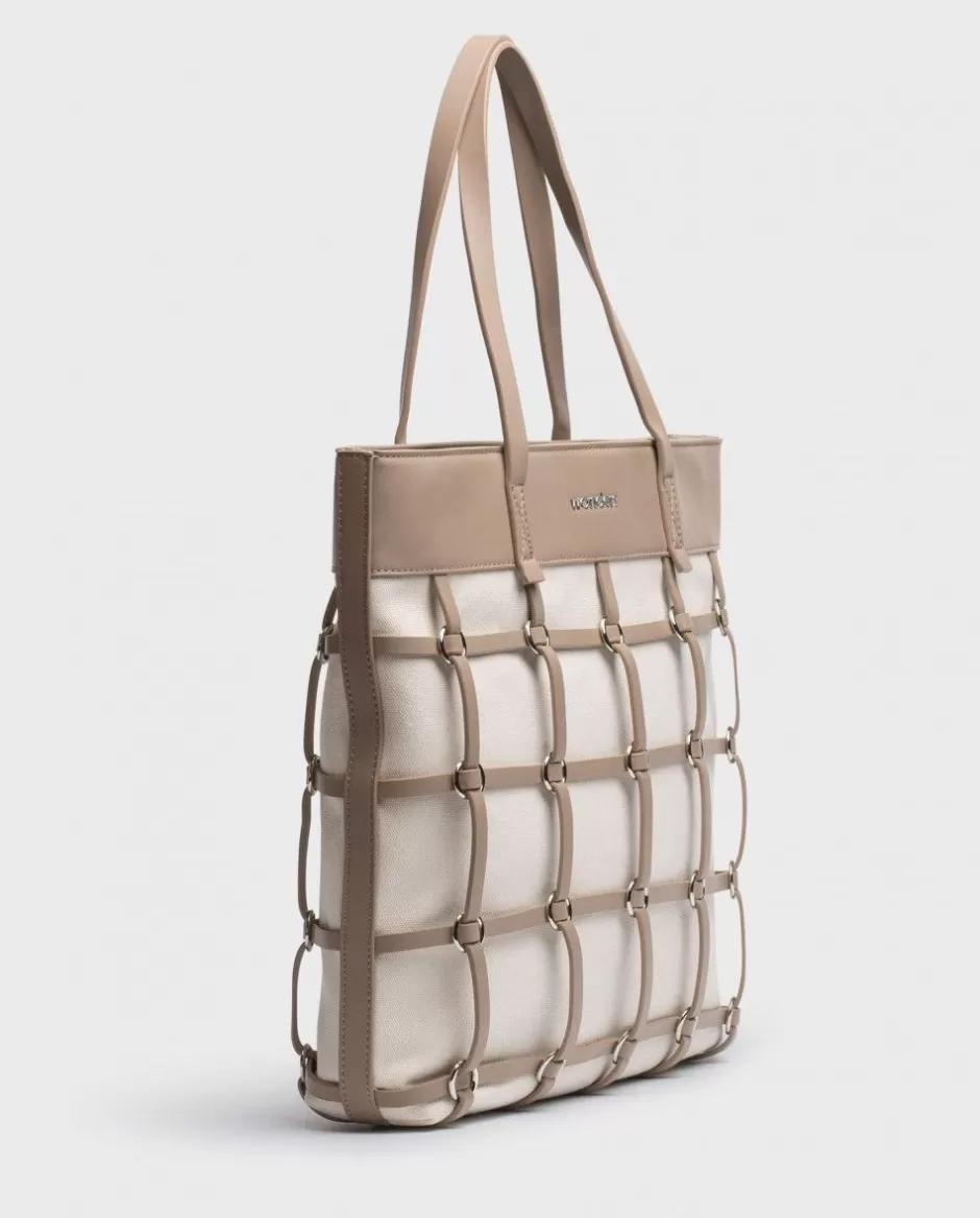 Totes<Wonders Brown Lupe Bag Taupe/Aloe