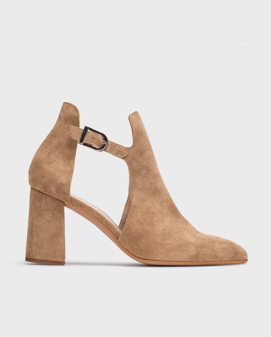 Heels<Wonders Brown Roca Ankle Boot Sand