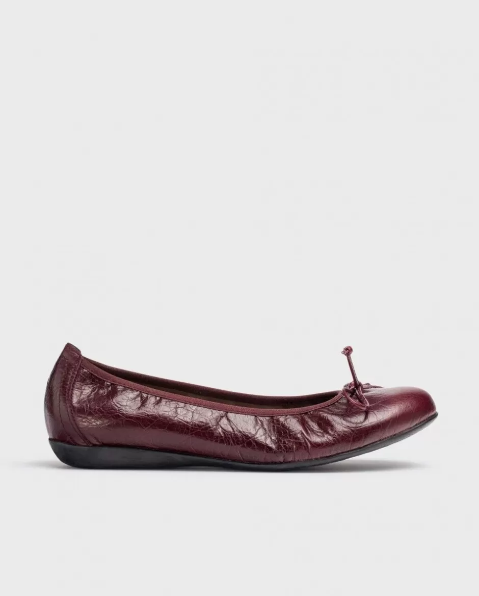 Ballerinas<Wonders Burgundy Bo Ballet Pump Vino