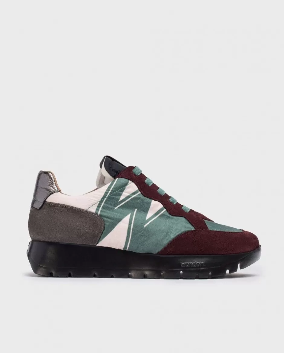 Sneakers<Wonders Burgundy Odisei Sneaker Vino/Verde