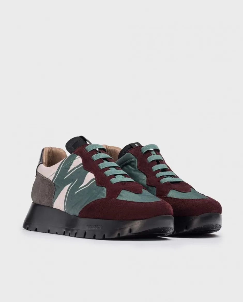 Sneakers<Wonders Burgundy Odisei Sneaker Vino/Verde