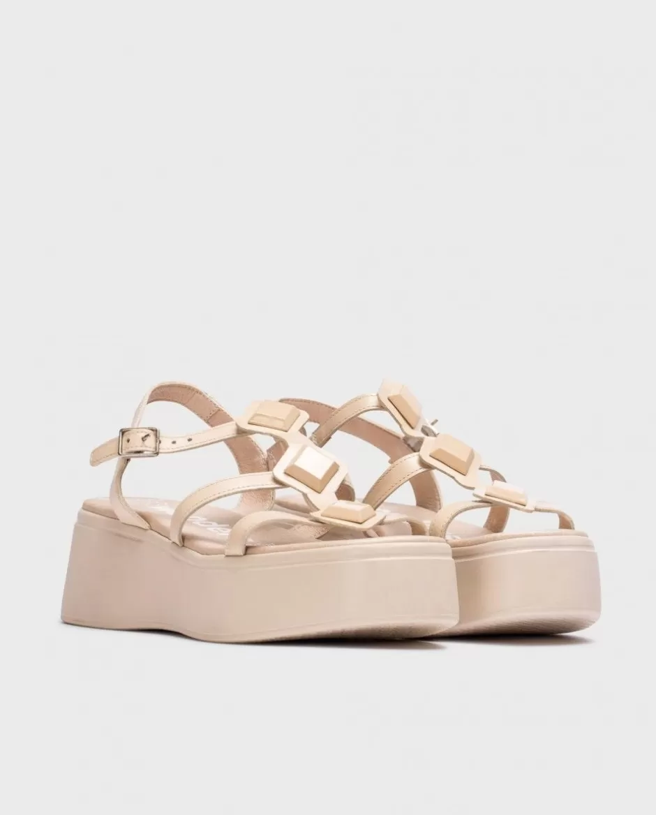 Sandals<Wonders Carolina Platform Sandals Natural