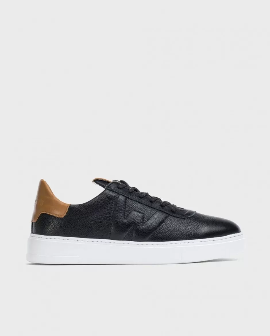 Ready To Wear<Wonders Casual Leather Sneaker Negro/Came