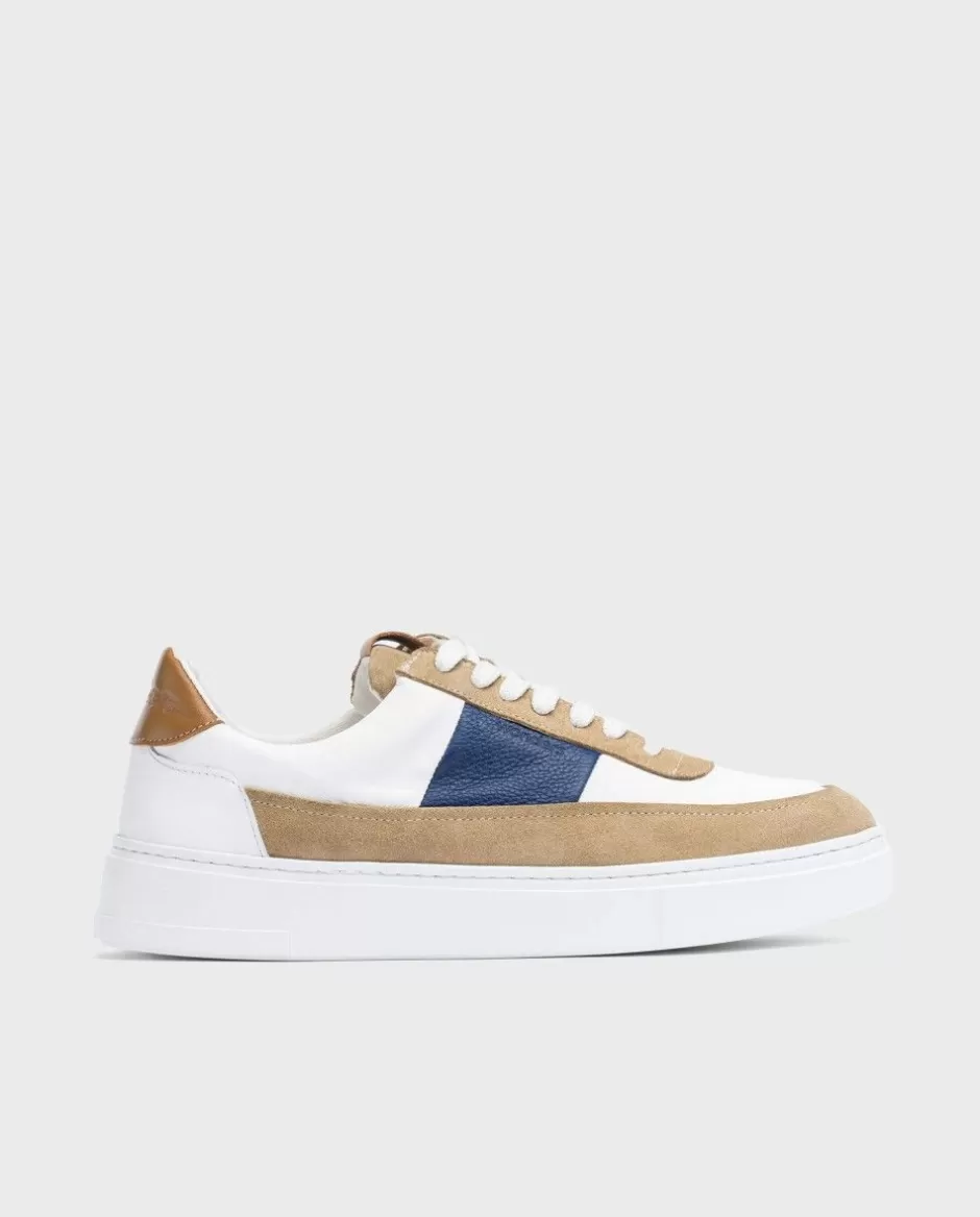 Ready To Wear<Wonders Causal Leather Sneaker Beig/Blanc