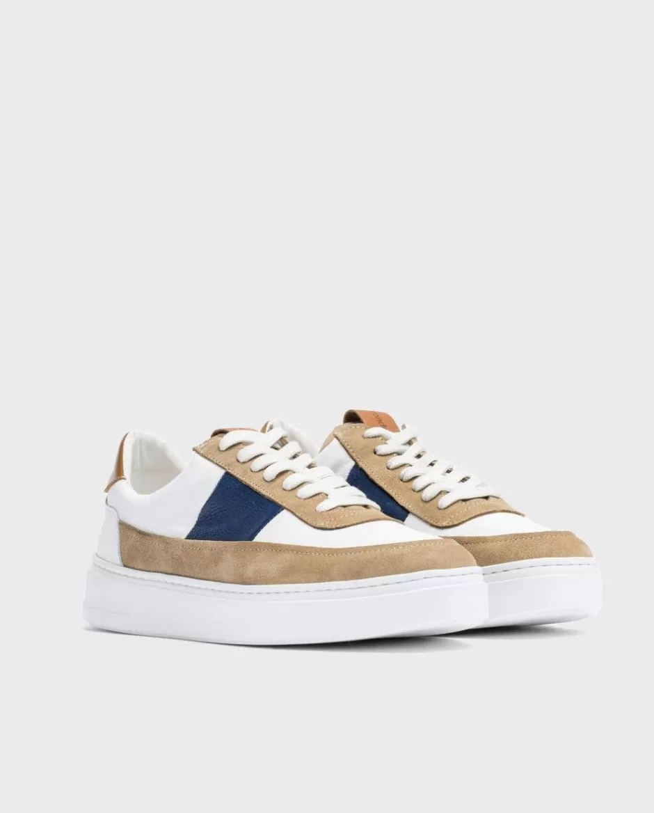 Ready To Wear<Wonders Causal Leather Sneaker Beig/Blanc