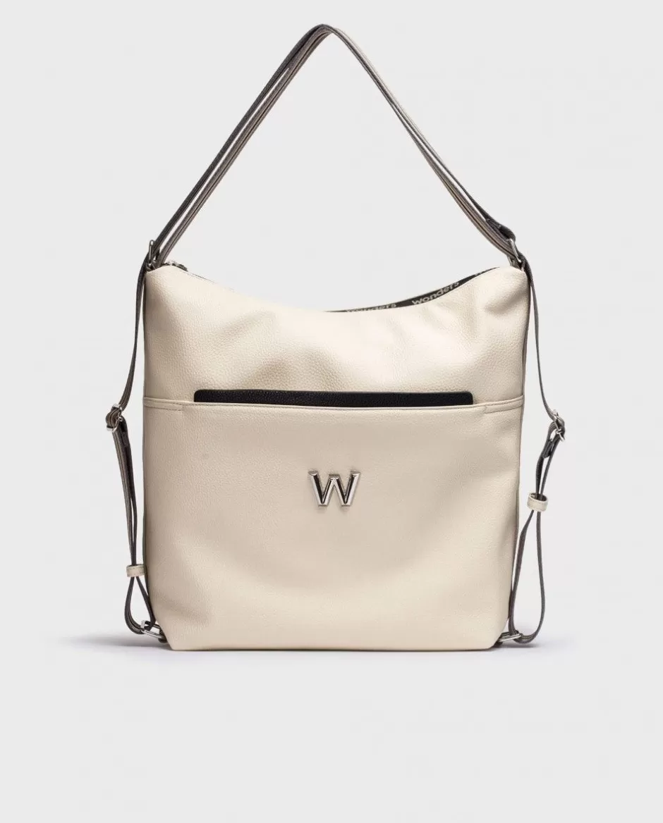 Totes<Wonders Cream Bicolor Amatista Bag Cream/Negr