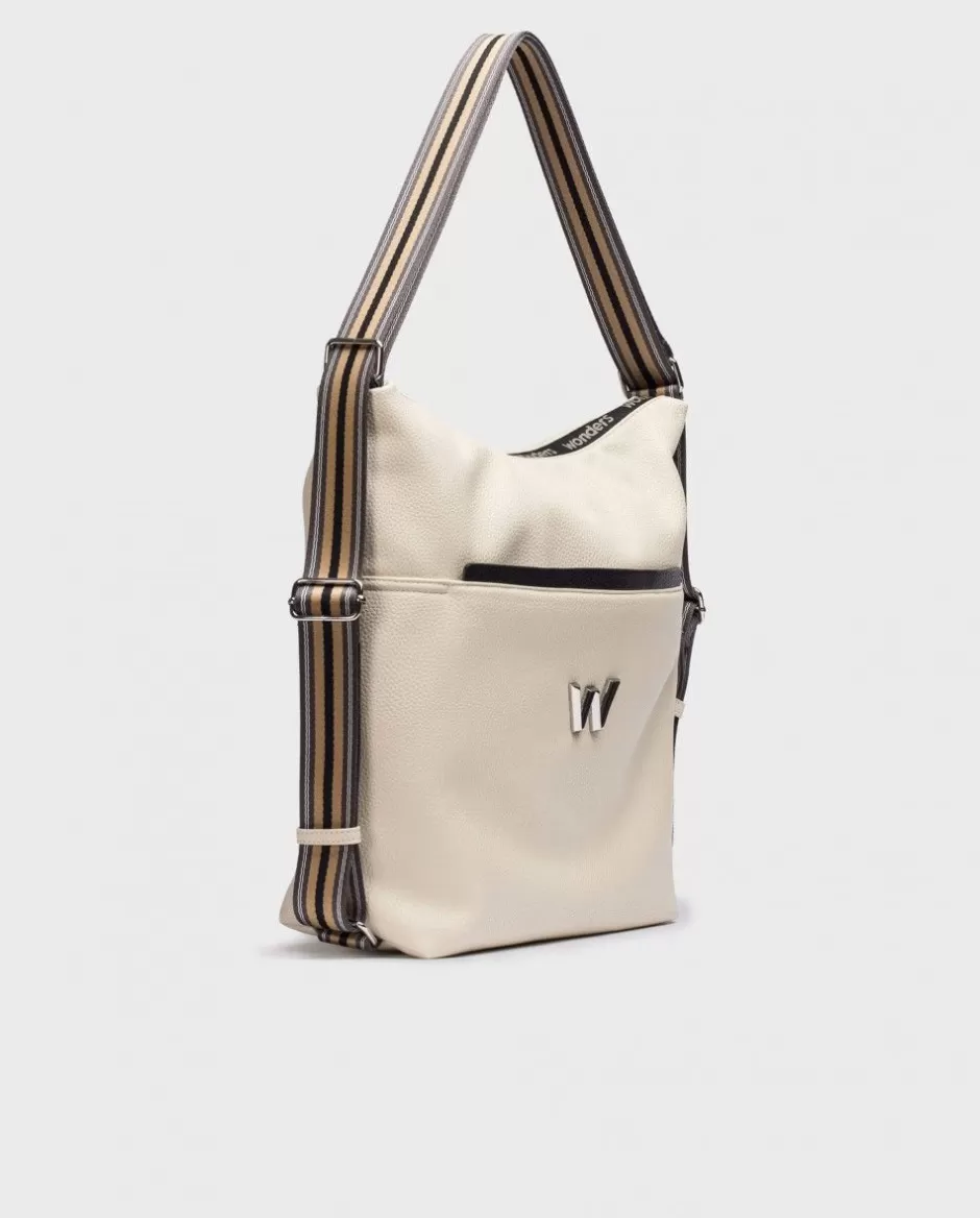 Totes<Wonders Cream Bicolor Amatista Bag Cream/Negr