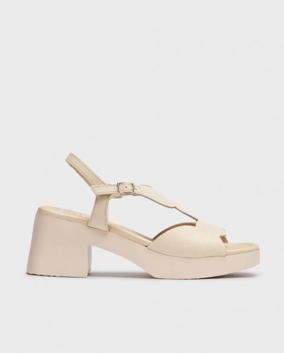 Heels<Wonders Dafne Heeled Sandals Cream