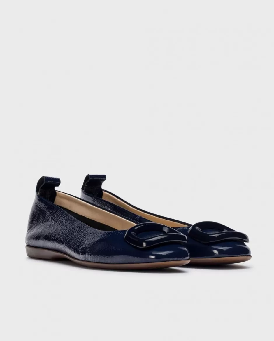 Flat Shoes<Wonders Dark Blue Berna Ballerina Baltic