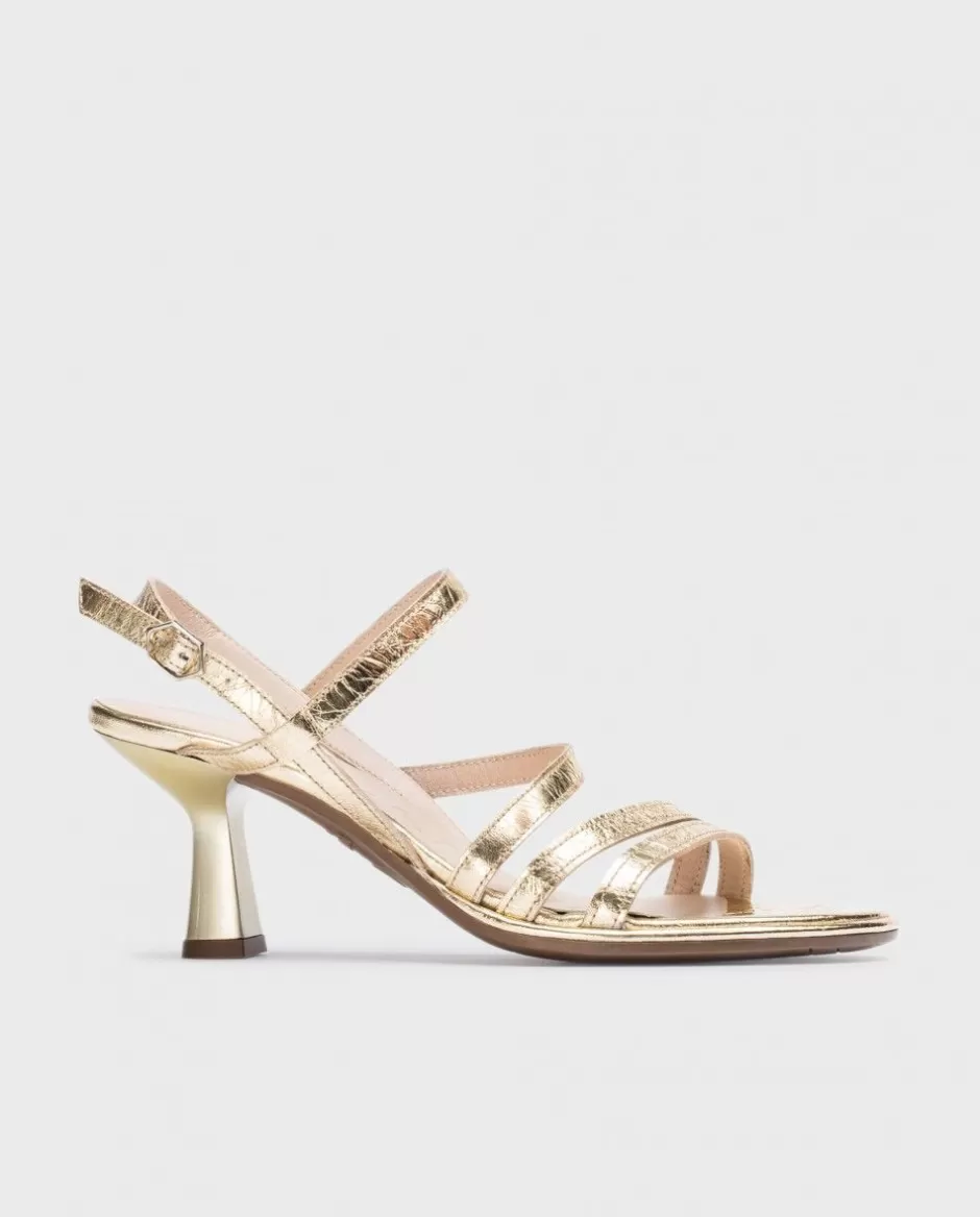 Heels<Wonders Gold Nora Heeled Sandals Oro