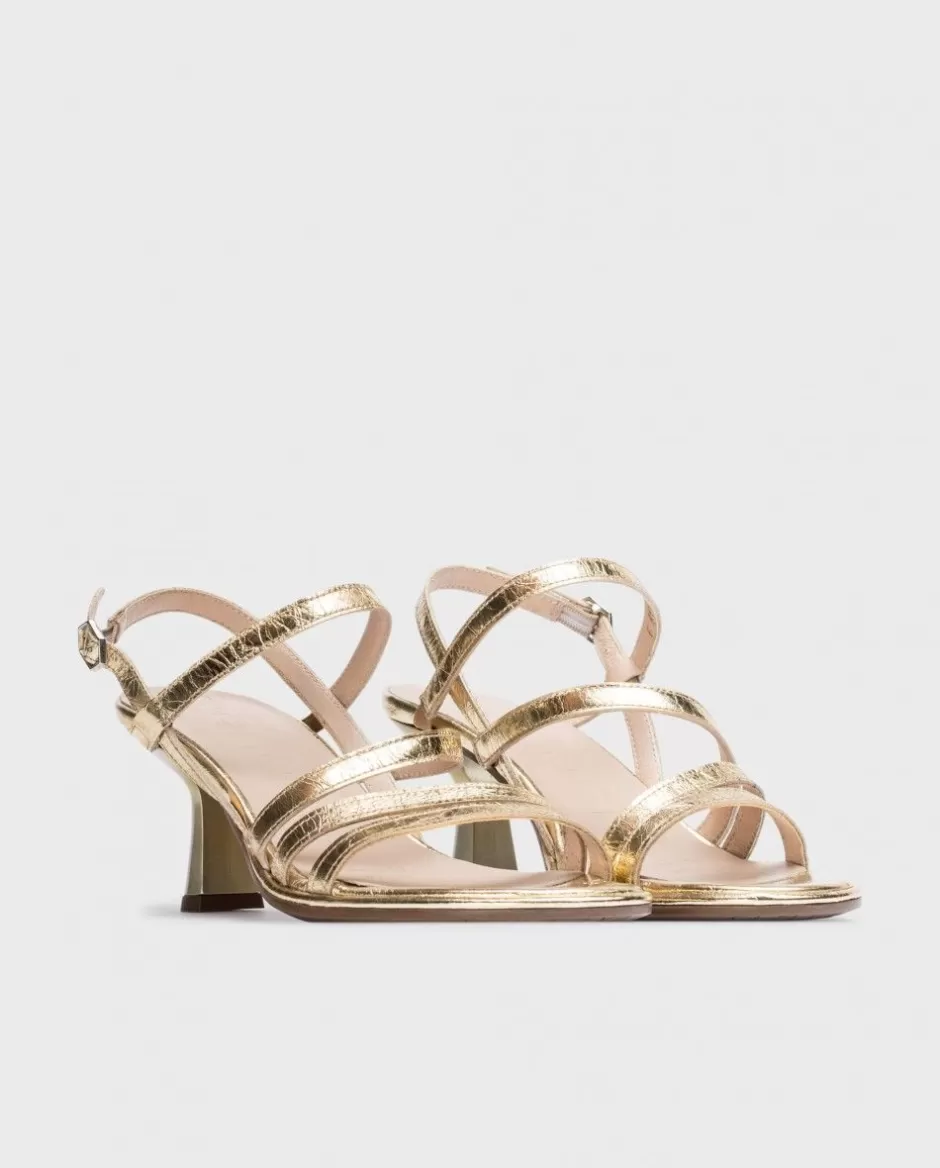 Heels<Wonders Gold Nora Heeled Sandals Oro