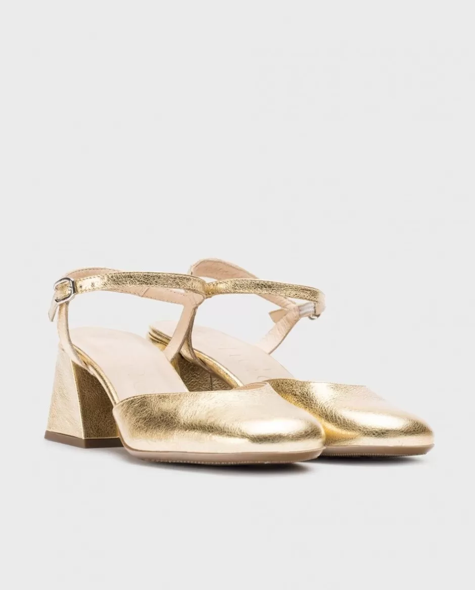 Heels<Wonders Gold Regina Heeled Sandals Oro