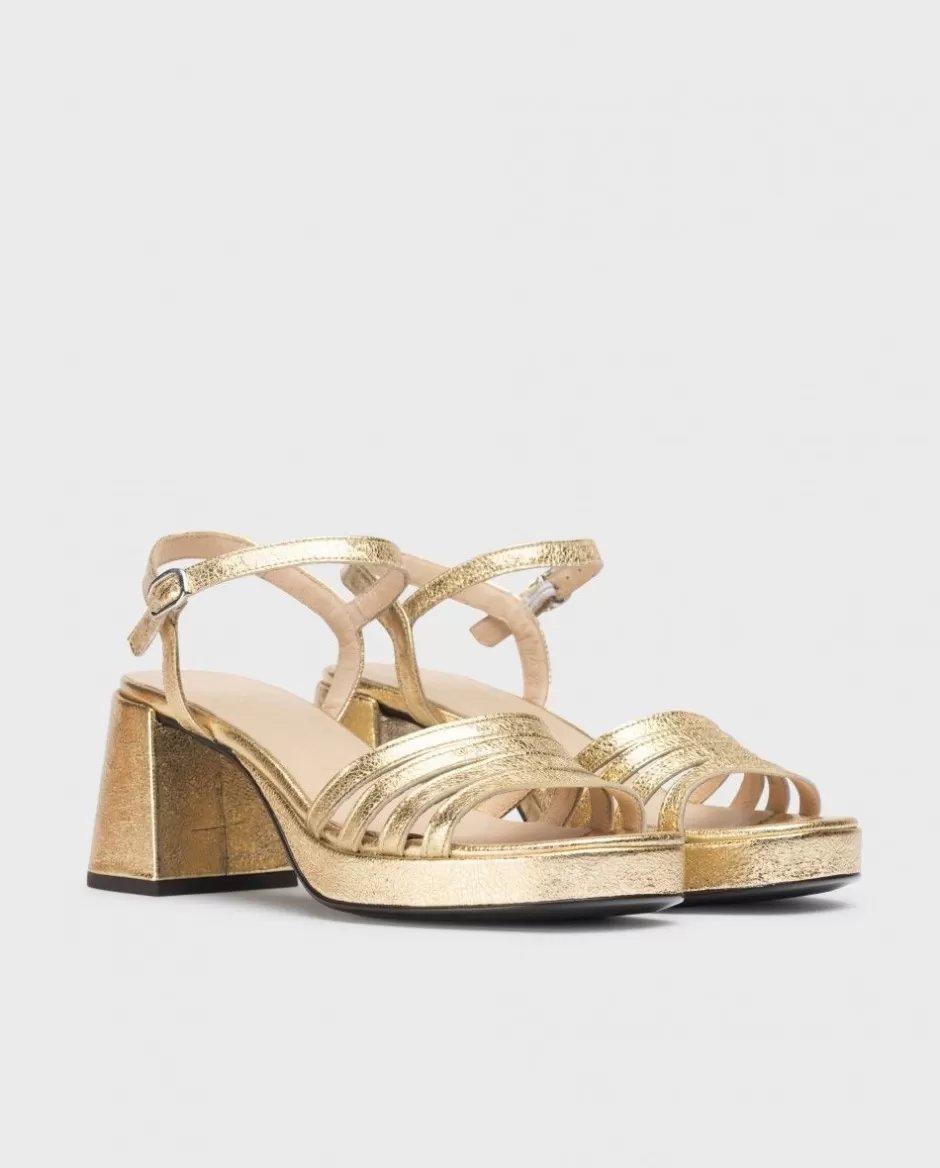 Heels<Wonders Gold Zaida Heeled Sandals Oro