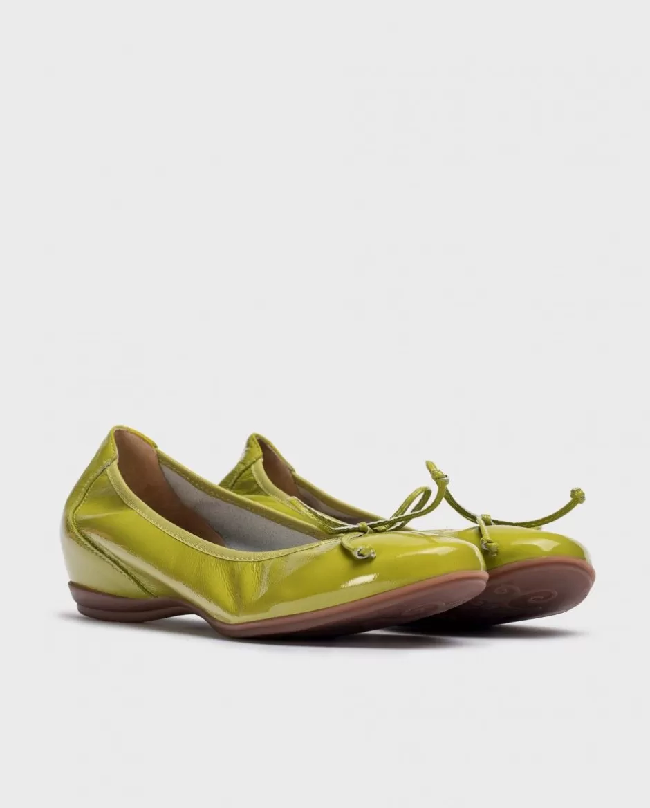 Flat Shoes<Wonders Green Atenas Ballerina Apple