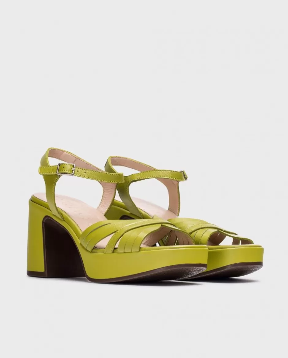 Heels<Wonders Green Marisol Sandals Apple