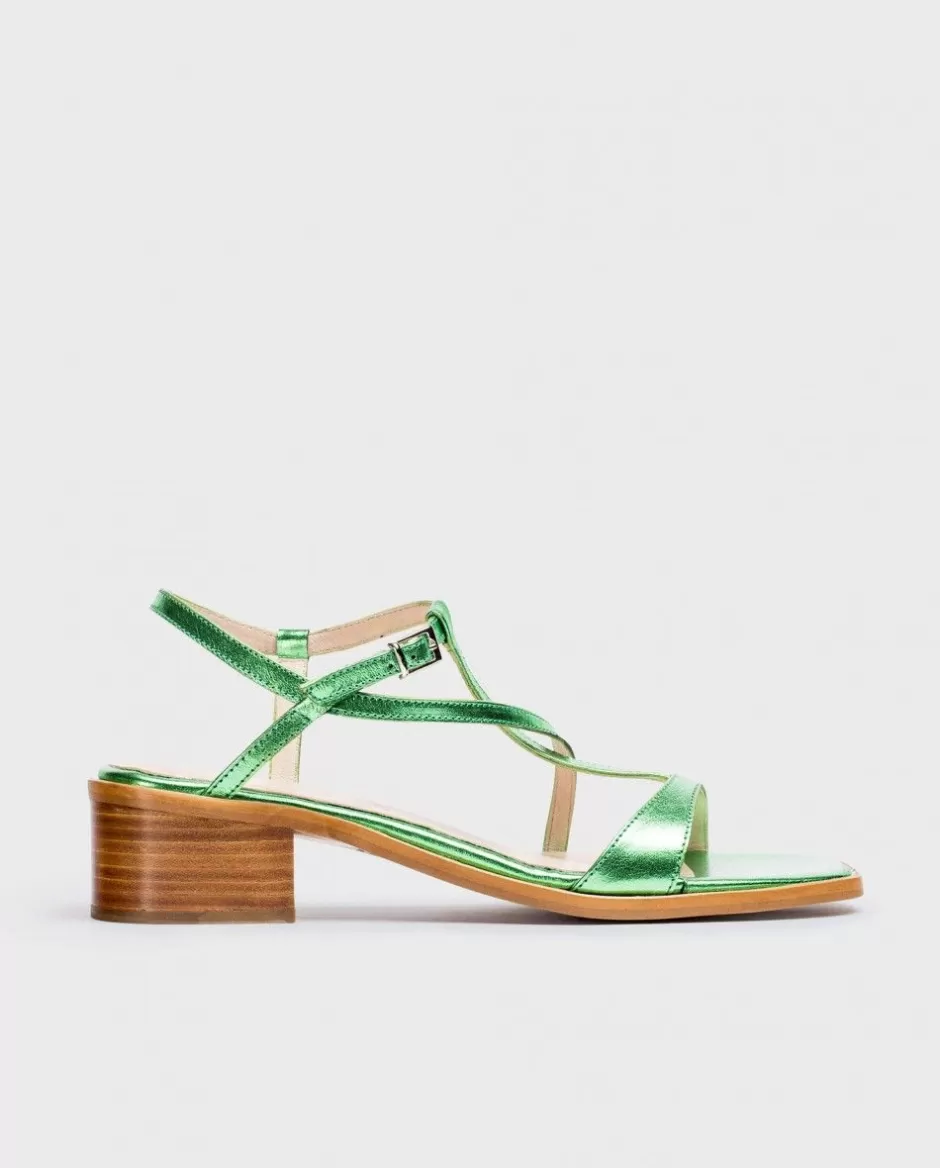 Sandals<Wonders Green Mellic Aurora Sandal Titan