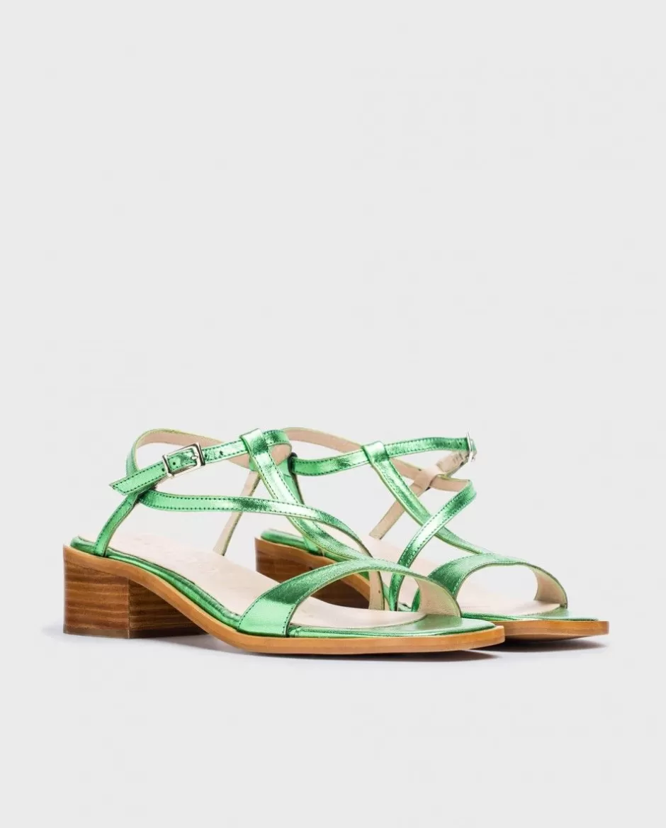 Sandals<Wonders Green Mellic Aurora Sandal Titan