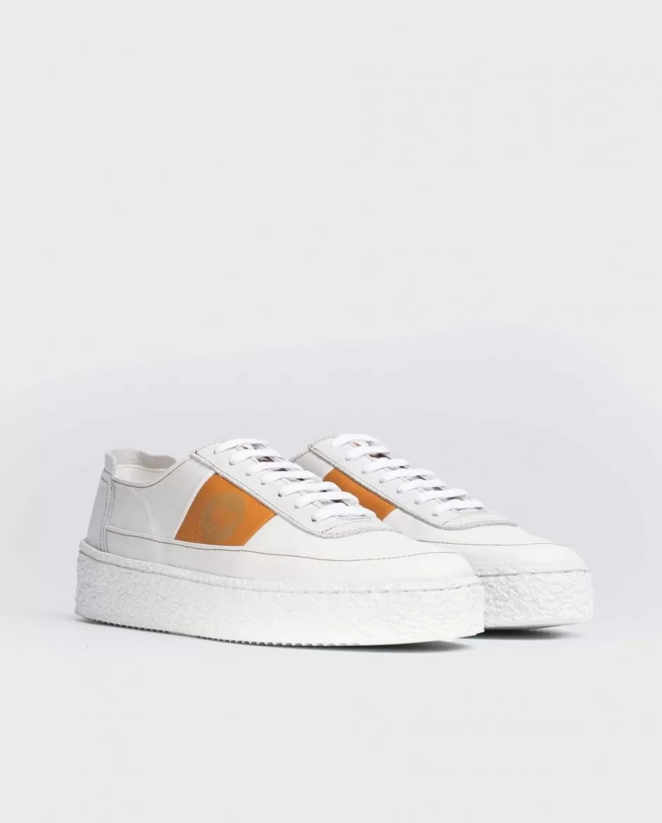 Ready To Wear<Wonders Leather Sneaker With Laces Blanco