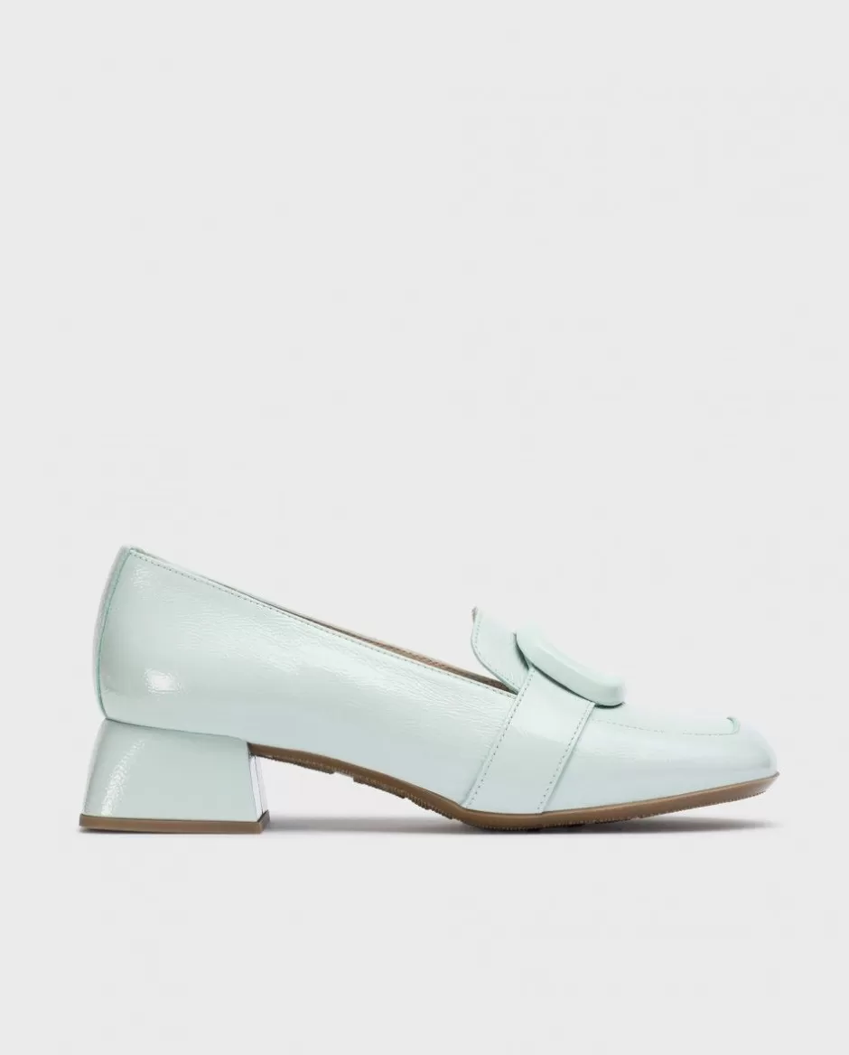 Heels<Wonders Light Blue Elein Mocassin Aqua