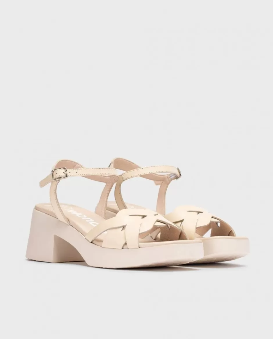 Heels<Wonders Nude Catalina Sandals Natural