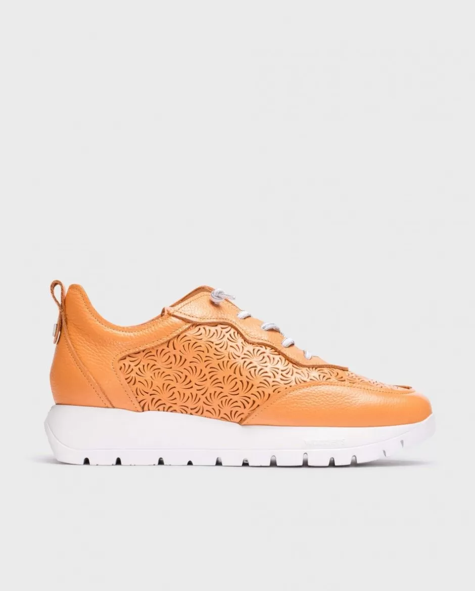 Flat Shoes<Wonders Orange Cairo Sneaker Apricot